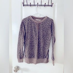 WallFlower Cheetah Crewneck